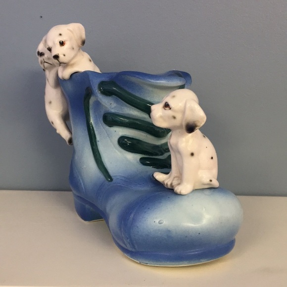 VINTAGE Lipper and Mann 101 Dalmatians Old Shoe Bank- BLUE - Picture 2 of 12